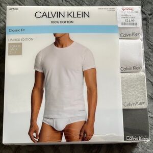 Calvin Klein Men's crew neck cotton T shirts NIP